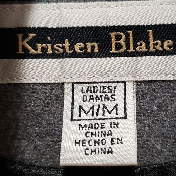 Kristin Blake coat, grey wool, M - Picture 5 of 6